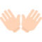 Open Hands emoji on Mozilla